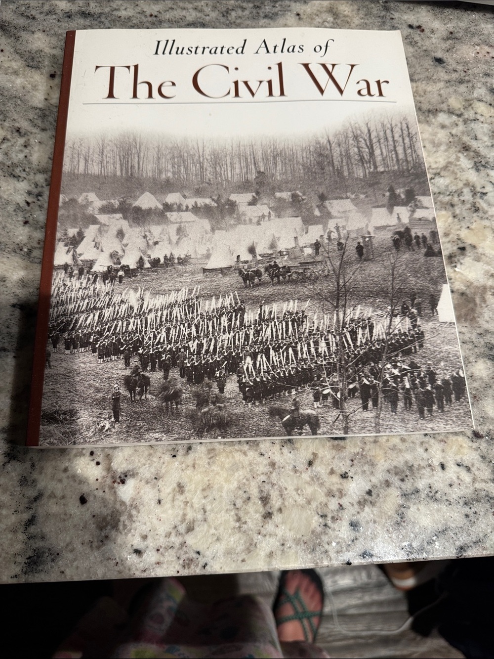 Illustrated Atlas of The Civil War. Paperback - Brown & Cream